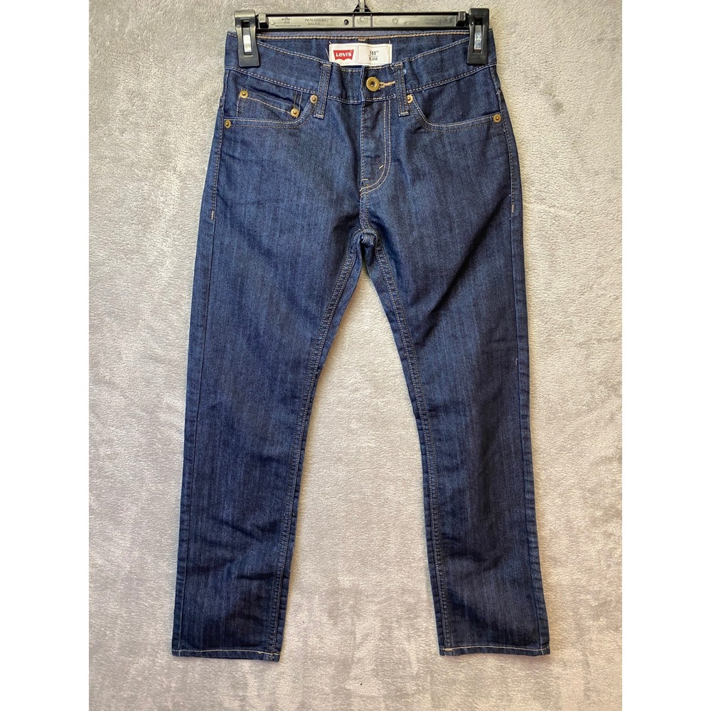 Levis Jeans Kids 10Reg 511 Slim Dark Wash Denim EUC